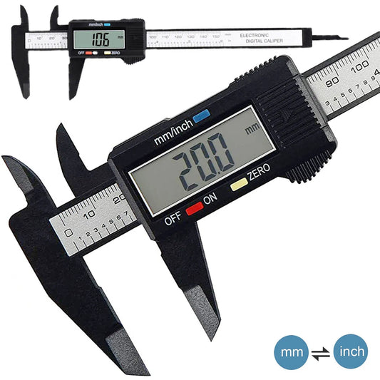 Electronic Digital Caliper – 100mm / 150mm Carbon Fiber Precision Gauge