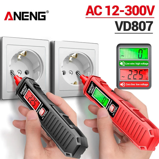ANENG VD807 Smart Voltage Tester Pen – Non-Contact AC Detector (12–300V)